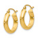 14k Yellow Gold 11/16" Round Tube Hoop Earrings
