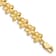 14k Yellow Gold Brushed and Diamond-Cut Plumeria Link Bracelet