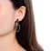 Amethyst and Green Nanocrystal Black Rhodium Over Sterling Silver Earrings