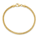 14K Yellow Gold 3mm Franco Chain Bracelet