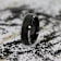 ASTON Black Brushed Center Tungsten Ring with Polished Beveled Edges 8mm