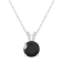 8mm Round Black Onyx With Diamond Accents Rhodium Over Sterling Silver
Pendant with Chain