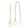 14K Yellow Gold 7-8mm White Teardrop Freshwater Cultured Pearl Box Chain
Threader Earrings