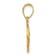 14k Yellow Gold Polished and Satin St. Christopher Medal Pendant