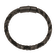 Brown Leather and Stainless Steel Brushed Gun Metal IP-plated 8.25-inch Bracelet