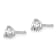 14K White Gold Lab Grown Diamond 1/3ctw VS/SI GH Screw Back 3-Prong Earrings