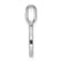 14K White Gold Diamond Letter C Initial Pendant