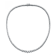 Graduated CZ Tennis Necklace In White Rhodium Over Brass