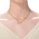 Pave CZ Chain Necklace In 14K Gold Over Sterling Silver 19 Inch