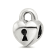 Sterling Silver Heart Lock Bead