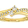 Meaningful Lab-Grown Diamond Crossover Ring 0.33ctw In 14K Gold Over
Sterling Silver