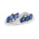 1.25ctw Sapphire and Diamond Ring in 14k White Gold