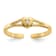 14K Yellow Gold .01ct Diamond Heart Toe Ring 0.01ctw