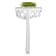 8x5mm Pear Shape Peridot And White Topaz Accents Rhodium Over Sterling
Silver Halo Ring