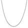 14K White Gold 2.25mm Flat Figaro Chain Necklace