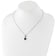 Sterling Silver with 14K Accent Antiqued Leaf Garnet with 2-inch
Extension Necklace
