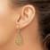 14k Yellow Gold Polished and Diamond-Cut Chandelier Style Dangle Earrings