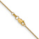 14k Yellow Gold 1mm Solid Round Open Link Cable 14 Inch Chain