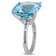 Sky Blue Topaz 14K White Gold Ring 18.45ctw