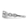 Rhodium Over 14K White Gold Lab Grown Diamond VS/SI GH, Cluster Ring 0.782ctw