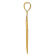 14K Yellow Gold Diamond-cut Cross Pendant