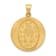 14k Yellow Gold Satin Miraculous Medal Pendant