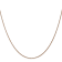 14k Diamond Cut Rose Gold 1.00mm Spiga Chain 18 Inches