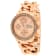 Jivago Women's Levley Crystal Bezel Rose Stainless Steel Watch