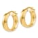 10k Yellow Gold 20mm x 2mm Polished Hoop Earrings