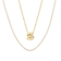 CZ Initial S Tennis Necklace And Pendant Set In 14K Gold Over Brass 4.05ctw