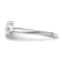 Rhodium Over Sterling Silver White and Yellow Enameled Daisy Children's Ring