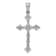 Rhodium Over 14k White Gold Diamond Cross Pendant