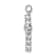 Rhodium Over 10k White Gold 0.33 ctw Diamond Cross Pendant