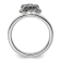 Rhodium Over Sterling Silver Stackable Expressions Marcasite Dog Ring
