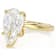Lab-Grown Diamond Pear Shape Solitaire Ring In 14K Gold 4.00ct