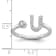 Rhodium Over 14K White Gold Lab Grown Diamond VS/SI GH, Initial U
Adjustable Ring