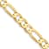 10k Yellow Gold 6mm Concave Open Figaro Link Bracelet