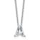 White Lab-Grown Diamond F VS 14K White Gold "A" Initial
Necklace 2.00ct