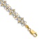 14K Two-tone Gold Diamond-Cut Fancy Bracelet