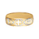 6mm Cross Band in 10k Yellow Gold with White Rhodium