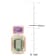 28 CT TGW Rose de France and Green Quartz 2-Stone Earrings in Rose
Plated Sterling Silver