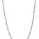 Rhodium Over 14k White Gold 5.75mm Figaro Link 26 Inch Chain
