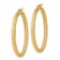 14k Yellow Gold Diamond-Cut 1 5/8" Hoop Earrings