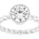 Bezel Set Moissanite Solitaire Ring With Rope Textured Band In
Platinum-Enhanced Sterling Silver