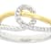 Contemporary Lab-Grown Diamond Rope-Motif Bypass Ring In Two-Tone Gold