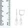 8.5-9mm White Cultured Freshwater Pearl and Cubic Zirconia Rhodium Over
Sterling Silver Earrings
