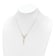 14K Yellow Gold Polished Diamond-cut Bead Miraculous Medal and Cross
17-inch Necklace