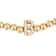 Initial B CZ Beaded Bracelet Set In 14K Gold Over Brass 0.16ctw