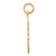 14k Yellow Gold Musical Staff Charm