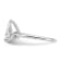 Rhodium Over 14K White Gold 2 ct. G H I True Light Pear Moissanite
Solitaire Ring